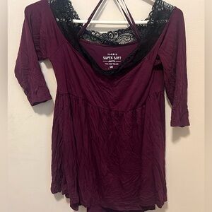Torrid super soft purple brand new without tags blouse